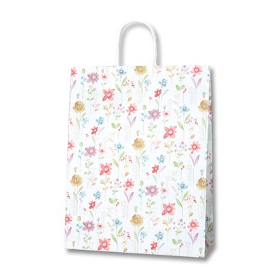 Shimojima Heiko 003230410 Paper Bags, 25CB, 2 Years Old, Flower A Carte, 12.6 x 4.5 x 16.1 inches (32 x 11.5 x 41 cm), 50 Sheets