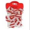 78627 Christmas Bow-White/Red (Pack of 2) view 1
