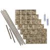 FASDE Traditional Style/Pattern 4 Decorative Vinyl Backsplash 15 sq ft Kit in Bermuda Bronze view 1