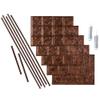 FASDE Traditional Style/Pattern 4 Decorative Vinyl Backsplash 15 sq ft Kit in Moonstone Copper view 1