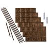 FASDE Traditional Style/Pattern 4 Decorative Vinyl Backsplash 15 sq ft Kit in Oil-Rubbed Bronze view 1