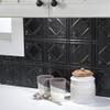 FASDE Traditional Style/Pattern 4 Decorative Vinyl Backsplash 15 sq ft Kit in Brushed Nickel view 2