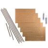 FASDE Hammered Decorative Vinyl Backsplash 15 sq ft Kit in Polished Copper view 1