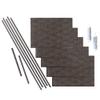 FASDE Hammered Decorative Vinyl Backsplash 15 sq ft Kit in Smoked Pewter view 1
