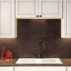 FASDE Hammered Decorative Vinyl Backsplash 15 sq ft Kit in Smoked Pewter view 2