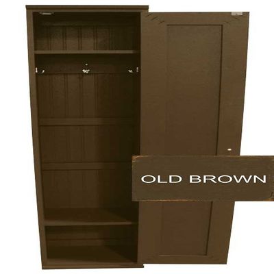 Sawdust City Mudroom Storage Locker Cabinet 14" W x 11.75" D x 70" H (Old - Brown)
