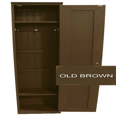 Sawdust City Mudroom Storage Locker Cabinet 14" W x 11.75" D x 70" H (Old - Brown)