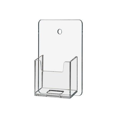 Marketing Holders Wall Mount Vertical Business Card Holder Clear Acrylic Hanging Card Display Holder Plastic Business Card Door or Wall Single Card Holder Organizer for Office Home