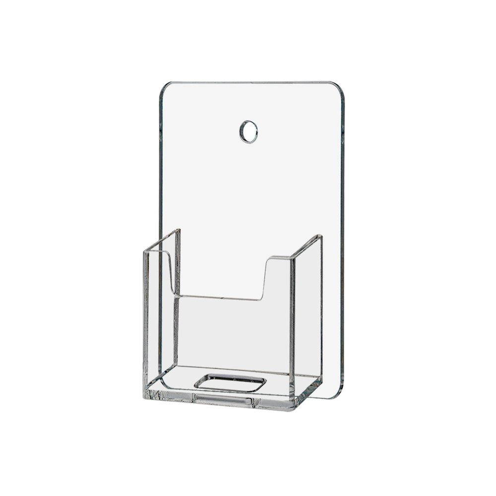 Marketing Holders Wall Mount Vertical Business Card Holder Clear Acrylic Hanging Card Display Holder Plastic Business Card Door or Wall Single Card Holder Organizer for Office Home
