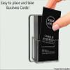 Marketing Holders Wall Mount Vertical Business Card Holder Clear Acrylic Hanging Card Display Holder Plastic Business Card Door or Wall Single Card Holder Organizer for Office Home view 3
