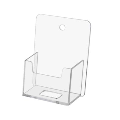 Marketing Holders 4 Pack Business Card Holder Wall Mount for 2" x 3.5" Vertical Gift Cards Hanging Hardware Included Use for Trade Shows Real Estate Agents Shared Working Spaces Clear Acrylic