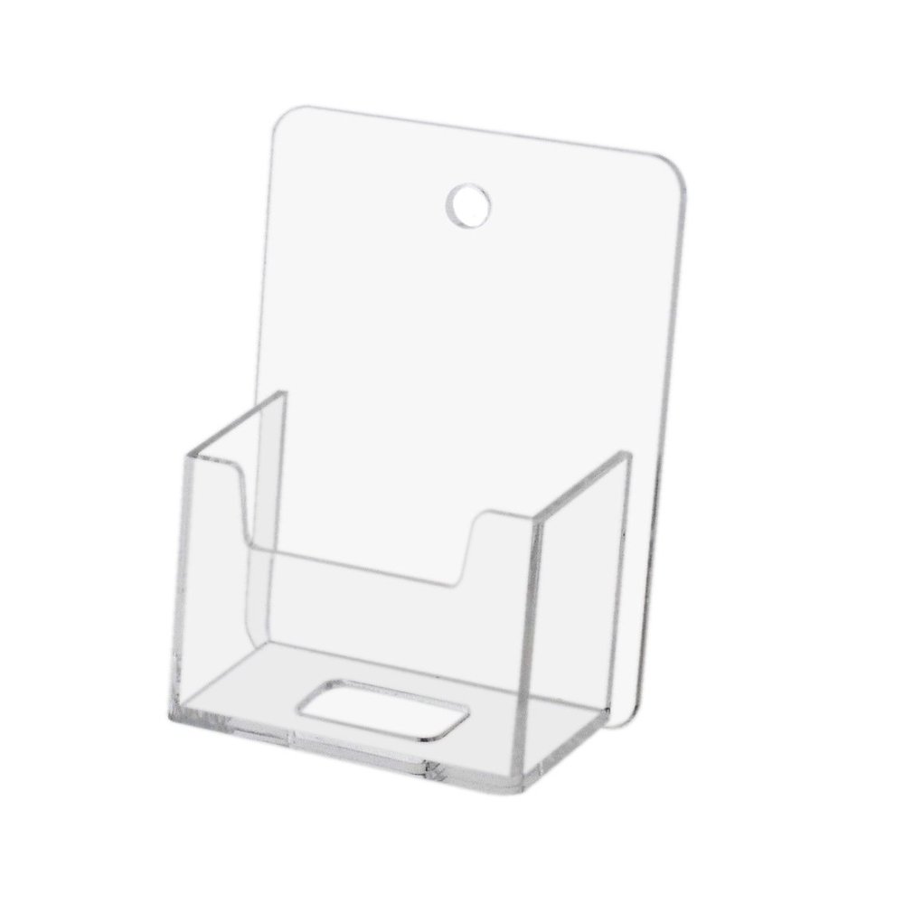 Marketing Holders 4 Pack Business Card Holder Wall Mount for 2" x 3.5" Vertical Gift Cards Hanging Hardware Included Use for Trade Shows Real Estate Agents Shared Working Spaces Clear Acrylic