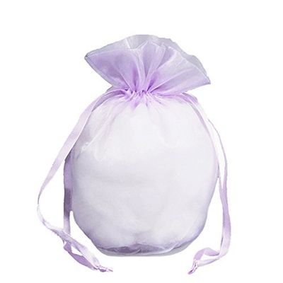 FavorOnline Medium Size Gusset Bags Lavender 5.25" X 6" X 1.75" - Set of 10