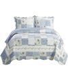 7- Pcs Bed Spread Set- Queen -Brea-Printed Quilted Wrinkle-Free Microfiber Includes 3-Pcs Coverlets Set and 4-Pcs Sheet Set view 1