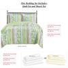 7- Pcs Bed Spread Set- Full -Hayley-Printed Quilted Wrinkle-Free Microfiber Includes 3-Pcs Coverlets Set and 4-Pcs Sheet Set view 2