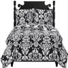 7- Pcs Bed Spread Set- Queen -Catherine-Printed Quilted Wrinkle-Free Microfiber Includes 3-Pcs Coverlets Set and 4-Pcs Sheet Set view 1
