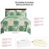 7- Pcs Bed Spread Set- King -Davina-Printed Quilted Wrinkle-Free Microfiber Includes 3-Pcs Coverlets Set and 4-Pcs Sheet Set view 2