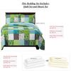 7- Pcs Bed Spread Set- Full -Rebekah-Printed Quilted Wrinkle-Free Microfiber Includes 3-Pcs Coverlets Set and 4-Pcs Sheet Set view 2