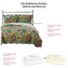 7- Pcs Bed Spread Set- Full -Bonnie-Printed Quilted Wrinkle-Free Microfiber Includes 3-Pcs Coverlets Set and 4-Pcs Sheet Set view 2