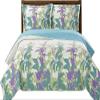 7- Pcs Bed Spread Set- Full -Freya-Printed Quilted Wrinkle-Free Microfiber Includes 3-Pcs Coverlets Set and 4-Pcs Sheet Set view 1