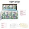 7- Pcs Bed Spread Set- Full -Freya-Printed Quilted Wrinkle-Free Microfiber Includes 3-Pcs Coverlets Set and 4-Pcs Sheet Set view 2