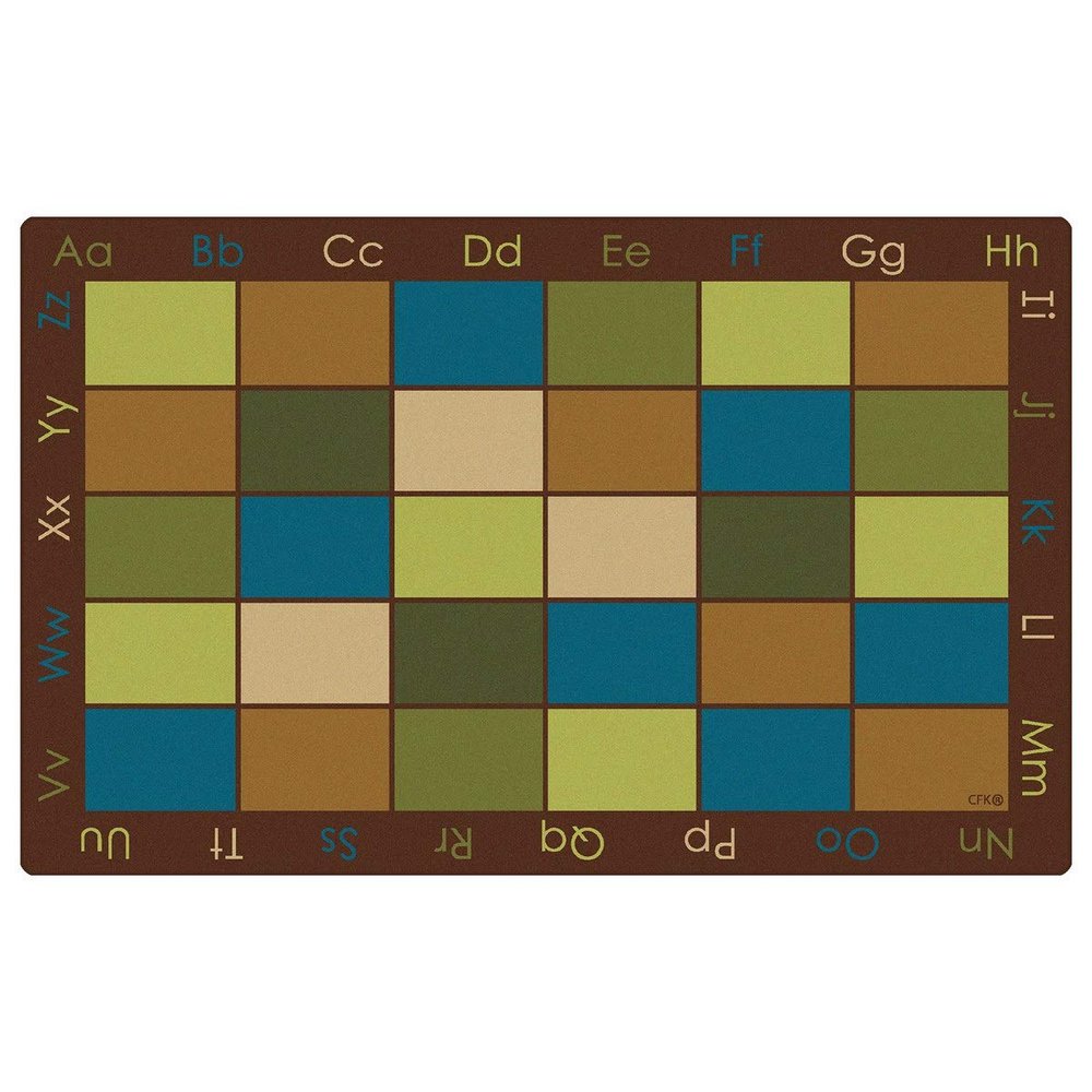Carpets for Kids Nature Colors Seating Classroom Literacy Seating Kids Room Rug 8ft 4in x 13ft 4in Rectangle Brown