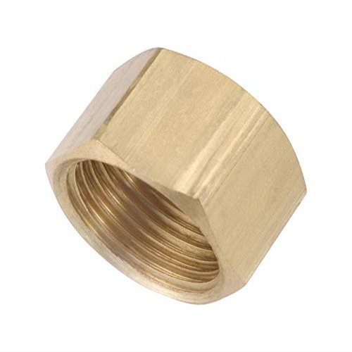 Anderson Metals Corporations 1/4 in. Compression x 1/4 in. Dia. Compression Brass Cap