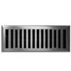 Madelyn Carter Contemporary Vent Cover, Solid Cast Brass Interior, Controls Air Flow, 4 x 12 inches (Overall Face: 5.25 x 13.5 inches), Brushed Nickel view 1
