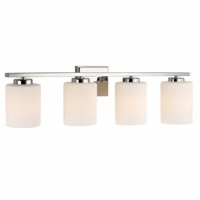 Efficient Lighting EL-250-04-413 Interior Vanity Fixture44; White Glass