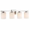 Efficient Lighting EL-250-04-413 Interior Vanity Fixture44; White Glass view 1