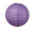 Fun Express Purple Paper Lanterns - 12" Hanging Lanterns for Weddings & Party Decor - 6 Pieces view 3
