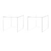 2 Pack 6" Acrylic Display Riser Box with One Open Side No Lid Versatile Clear Square Retail Product Platform and Merchandise Storage Bin by Marketing Holders view 1