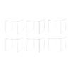 6 Pack 6 Inch Acrylic Display Riser Box with One Open Side No Lid Versatile Clear Square Lucite Retail Product Platform and Merchandise Storage Bin by Marketing Holders view 1