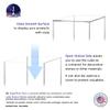 6 Pack 4" Acrylic Display Riser Box with One Open Side Versatile Clear Square Lucite Retail Product Platform and Merchandise Storage Bin No Assembly by Marketing Holders view 4