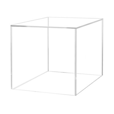 8 Inch Clear Acrylic Display Box with One Open Side Versatile Square Plexiglass Merchandise Storage Bin or Retail Product Riser No Assembly by Marketing Holders