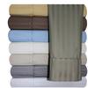 Royal Hotel Bedding 650-Thread-Count Bed Sheets - Wrinkle Free Sheets - Deep Pocket, Cotton Blend, Sateen Sheets, Hypoallergenic, 4 Piece - King - White, Striped view 3