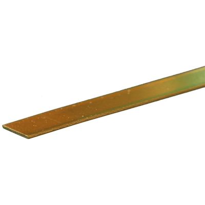 K&S Precision Metals Brass Strip 8241 0.032" Thick x 1/2" Wide x 12" Long DIY Crafts, Electrical, Jewelry Making, Modeling, Made in USA, 1 Strip