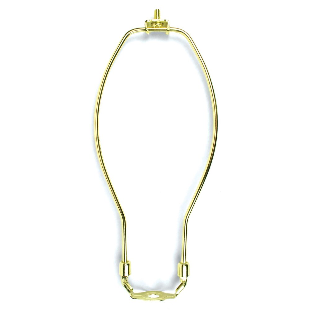 Harp, Polished Brass, 10 Inch: Durable Finish for Elegant Fixtures