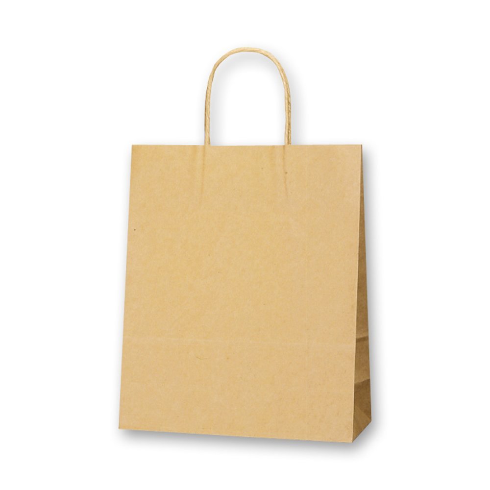 Heiko Handbag, Paper Bags, 25CB, S, Unbleached, Craft, 10.2 x 3.9 x 12.2 inches (26 x 10 x 31 cm), 5