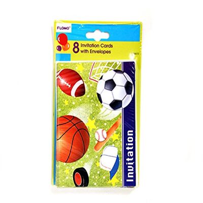 All Star Sports Printed Invitations (8 count) Case Pack 36