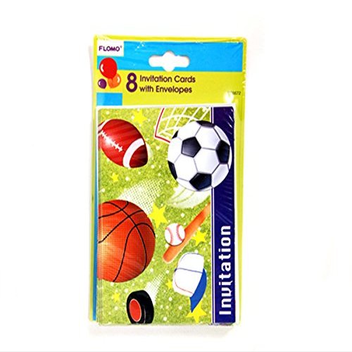 All Star Sports Printed Invitations (8 count) Case Pack 36