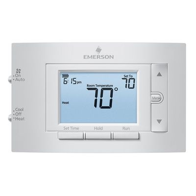 Emerson 1F83C-11PR Conventional (1H/1C) Programmable Thermostat, White
