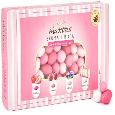 Assorted Pink Sugared Almonds in Four Flavours - IM231953