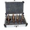 5 Pc High Speed Steel With Cobalt Coated Step Drill Sae Standard Sizes view 1