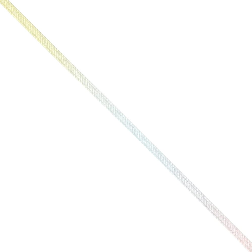 Konishi Ribbon KR3571-3MM-1 Pastel Rainbow Pattern, Double Satin Ribbon, 0.1 inch (3 mm) Width x 98.4 ft (30 m) Roll