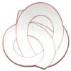 24to3 Nishitomi Pottery Arita Ware Plate, Taniyo Kiln, Knotted Moribar, Bowl, Plate, Diameter Approx. 6.7 inches (17 cm), New Year's Tableware, Made in Japan view 1