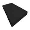 D&D Futon Furniture Portable Trifold Mattress, Foldable Foam Mattresses Small Space Saving Guest, Floor Fold Out Bed Ottoman, 4 inch Folding Cushion Pad Camping RV (Twin Size 4x39x75, Black) view 1