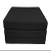 D&D Futon Furniture Portable Trifold Mattress, Foldable Foam Mattresses Small Space Saving Guest, Floor Fold Out Bed Ottoman, 4 inch Folding Cushion Pad Camping RV (Twin Size 4x39x75, Black) view 3