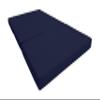 D&D Futon Furniture Portable Trifold Mattress, Foldable Foam Mattresses Small Space Saving Guest, Floor Fold Out Bed Ottoman, 4 inch Folding Cushion Pad Camping RV (Twin Size 4x39x75, Navy Blue) view 1