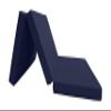 D&D Futon Furniture Portable Trifold Mattress, Foldable Foam Mattresses Small Space Saving Guest, Floor Fold Out Bed Ottoman, 4 inch Folding Cushion Pad Camping RV (Twin Size 4x39x75, Navy Blue) view 4